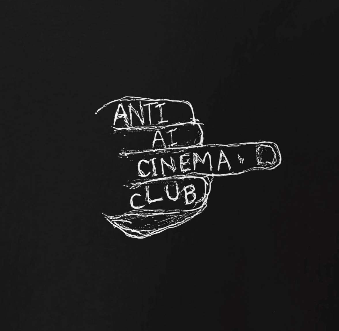 Anti-Ai Cinema Club Tee - GoodBoard Back Logo